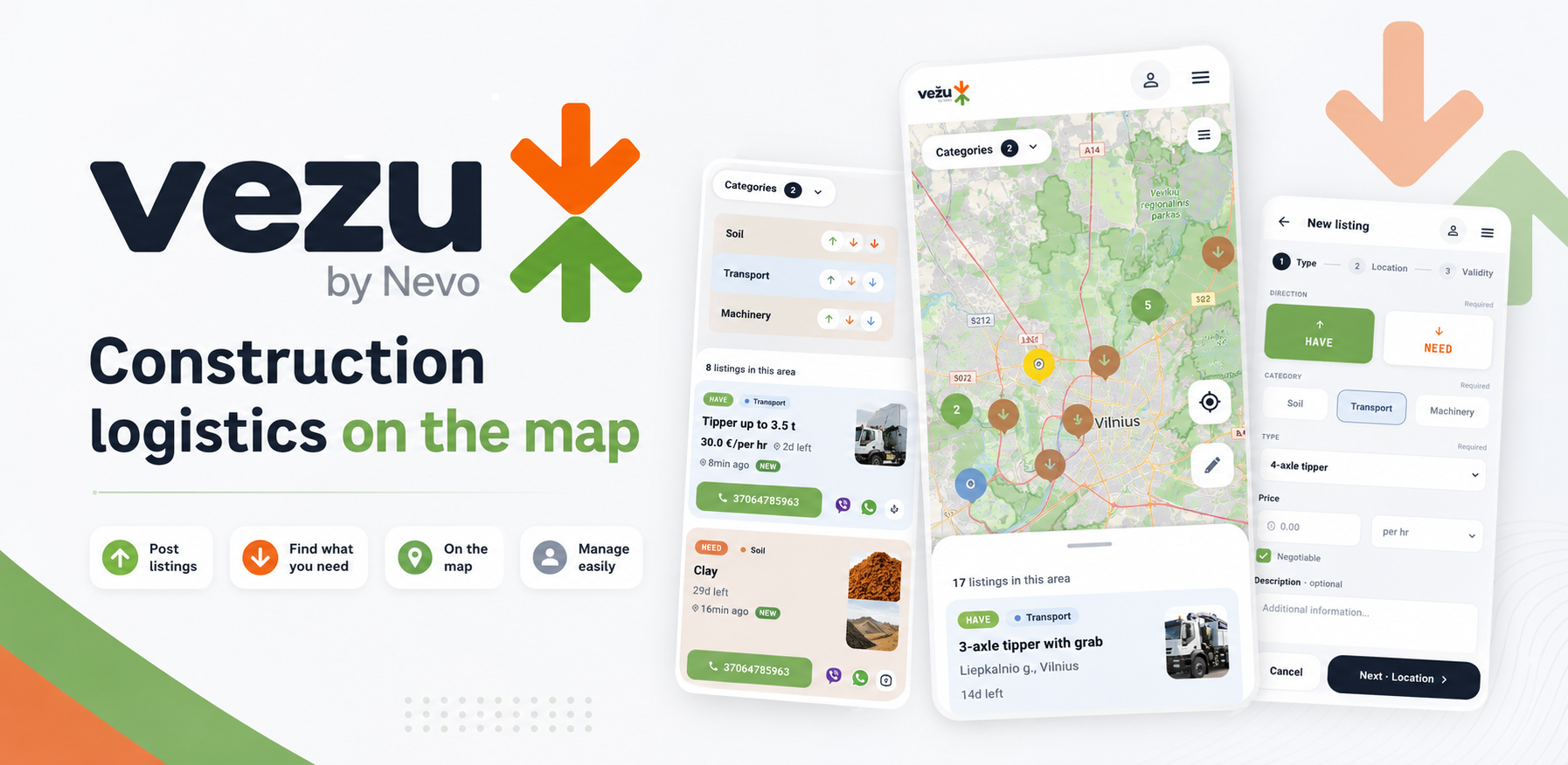 Vezu — Soil, Transport & Machinery Marketplace
